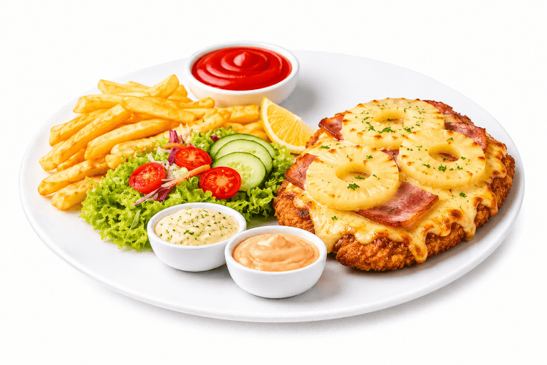 Friet Kip Hawaï